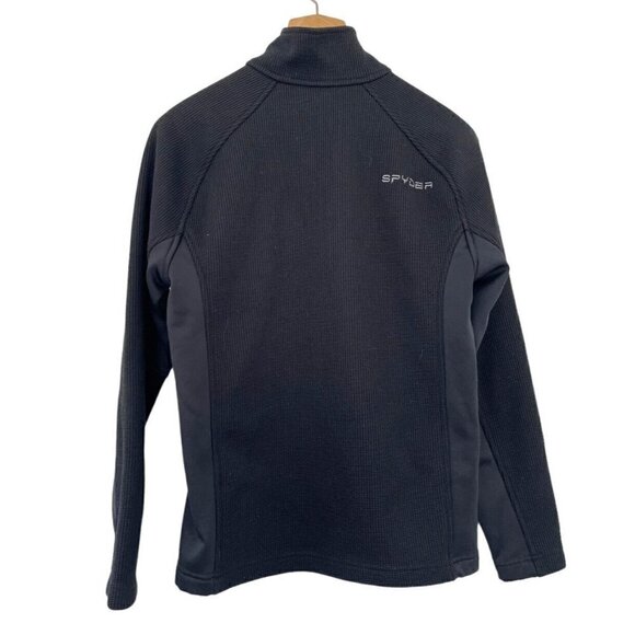 Spyder Men's Sz S Outbound 1/2 Zip Black Pullover Sweater Jacket 1299048 - Picture 3 of 9